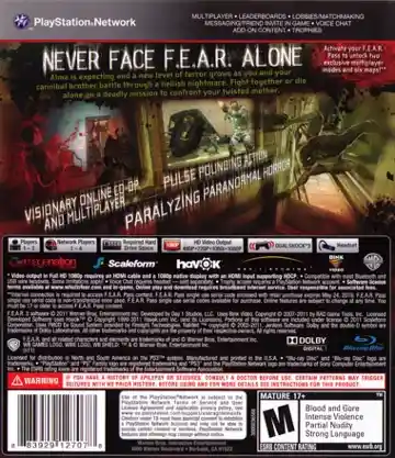 F.E.A.R. 3 (USA) (En,Ja,Fr,De,Es,It,Pt,Ko,Pl,Ru) (v1.01) (Disc) (Update) box cover back